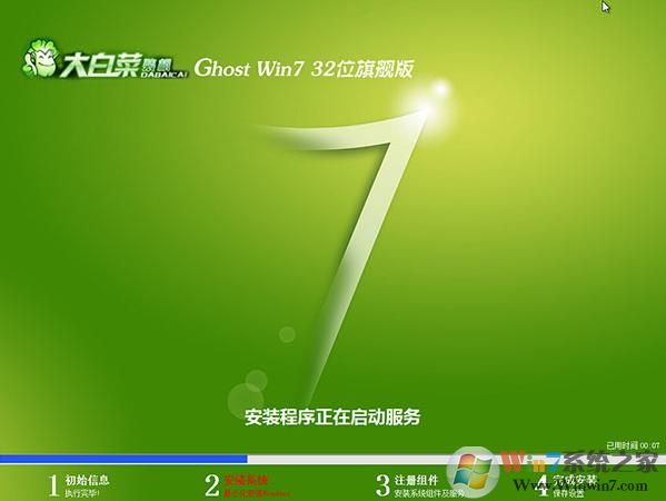 大白菜Win7 GHOST系统32位轻量级装机版 V2023