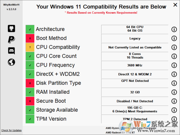 Win11第三方检测工具v2.3.0.1中文版
