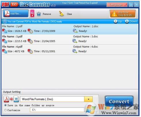 PDFToWord转换器v6.0免费版