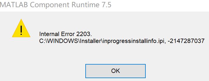 win10系统 无法安装软件 错误提示：Internal error 2203 该怎么办？